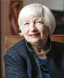  ?? LEXEY SWALL / THE NEW YORK TIMES ?? Federal Reserve Chair Janet Yellen will leave her post in February after a single four-year term.