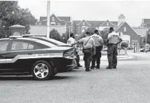  ?? JERRY JACKSON/BALTIMORE SUN ?? Police say a Morgan State University student was fatally injured by gunfire near campus early Thursday morning.