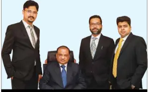  ??  ?? L to R : Amit Gupta, Director Finance, R K. Gupta, Managing Director, Sumit Gupta Director Projects, Deepak Gupta, Director Strategy