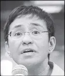  ??  ?? Maria Ressa