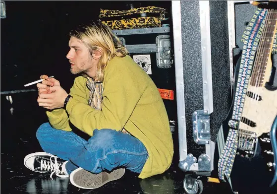  ??  ?? O desprezo familiar a que foi votado Kurt Cobain instigou-o a mergulhar na música e nos desenhos