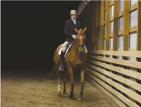  ??  ?? Cody fell in love with dressage after working with a western trainer who was studying these classical principles.
[
]