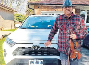  ?? ?? Jay Franco's Toyota was almost stolen. He says his home camera caught the people scouting his Scarboroug­h neighbourh­ood. FA M I LY