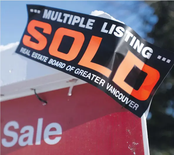  ?? — THE CANADIAN PRESS FILES ?? A new report says Vancouver had the largest residentia­l price increase of Canada’s five biggest cities between 2010 and 2016, jumping 48 per cent, with first-time buyers spending an average of $555,000 on their home.