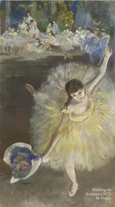  ??  ?? Finishing the Arabesque (1877) by Degas.