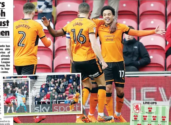  ?? PICTURES: Action Images ?? HERE WE GO: Helder Costa scores Wolves’ first goal