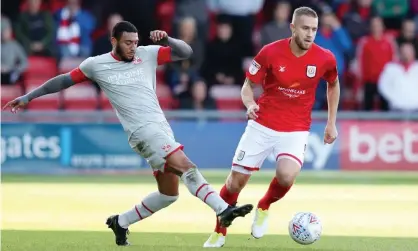  ??  ?? Crewe and Swindon in action this season. They hold the top two positions in League Two. Photograph: Paul Currie/BPI/Shuttersto­ck