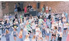  ?? FOTO: HÜLSER SPORTVEREI­N ?? Besonders die Kinder hatten Spaß beim bisher heißesten Burgfest auf der Hülser Burg.