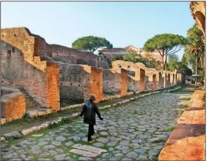  ?? Rick Steves’ Europe/GENE OPENSHAW ?? To mentally reconstruc­t a ruined ancient site like Italy’s Ostia Antica, it pays to do some homework in advance.