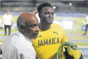  ?? (Photo: Observer file) ?? SAMUDA (left)... the JOA will therefore be seeking a partnershi­p with Sabina Park Holdings in bringing to the revered cricket mecca Olympic sports