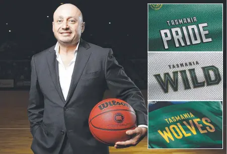  ??  ?? VISION: NBL owner and executive chairman Larry Kestelman is thrilled to see momentum building behind a Tasmanian NBL franchise, including a public competitio­n to name the team.
