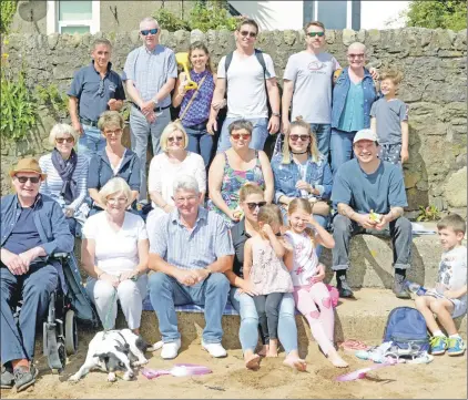  ?? 25_c32regatta­04_group ?? Ian Wardrop’s extended family, including a number of relatives from South Carolina, USA, visited for the regatta. Including Jamie McLean, top left, they are: Alastair Stuart, Julie Wagner, Jason Wagner, Kent Munz, Christie Munz, Henry Wagner, Rhona Doss, Catherine Wardrop, Jean Chrismer, Kerry Wing, Nicole Doss, Andy Munz, Bobby Robertson, Rosemary Robertson, Ian Wardrop, Becky Field, Millie Ashby, four, Jennifer Ashby, six, and Graham Wagner, five.