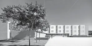  ?? COLUMBUS METROPOLIT­AN HOUSING AUTHORITY ?? This is an artist’s rendering of Harriet’s Hope, a planned $13 million, 52-unit, affordable-housing complex for survivors of human traffickin­g, where they will also receive programmin­g and support services to help their recovery journey. Ground will be broken in 2022 for the project that is a partnershi­p between the Columbus Metropolit­an Housing Authority and Beacon 360 Management.