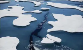  ?? Photograph: David Goldman/AP ?? The Northwest Passage through the Victoria Strait in the Canadian Arctic Archipelag­o.