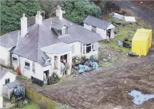  ??  ?? 0 The squalid house at the centre of the Margaret Fleming murder case has been demolished – two new homes are to be built on the site