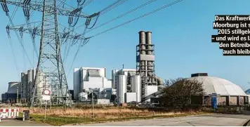  ?? ?? Das Kraftwerk in Moorburg ist seit 2015 stillgeleg­t – und wird es laut den Betreibern auch bleiben.