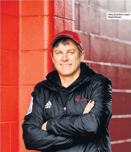  ??  ?? New Scarlets coach Brad Mooar.