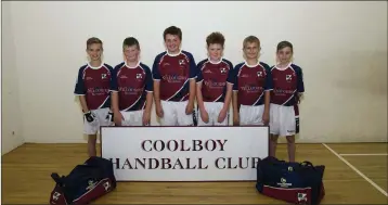  ??  ?? Callum Patterson, Karl Byrne, Ruairi O’Brien, Jack O’Keeffe, Killian O’Keeffe, and Darren Jordan.