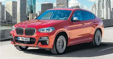  ?? BMW/DIVULGAÇÃO ?? X4 (acima) e Countryman híbrido estão em regime de pré-venda. Mini custa R$ 199.990