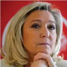  ??  ?? Some voters say they will back Marine Le Pen in June’s regional elections, but stop short of suggesting they will back her for president. Photograph: Chesnot/Getty Images