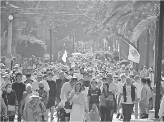  ?? No son para confrontar, dice Tomás Cruz. CRISTIAN ROBLEDO ?? Las marchas