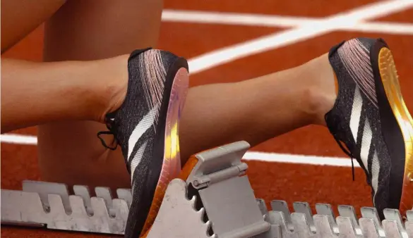  ?? Adidas. ?? Adidas a présenté 49 paires de chaussures adaptées à 41 discipline­s pour les Jeux olympiques et paralympiq­ues.