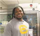  ?? Courtesy of Cal Athletics ?? Hicks has volunteere­d at the UC Berkeley Basic Needs Center, stocking food shelves.