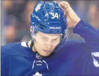  ?? CP PHOTO ?? Toronto Maple Leafs Auston Matthews is shown during an NHL game against the Columbus Blue Jackets in Toronto on Wednesday, Feb.14.