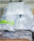  ?? — U.S. CUSTOMS AND BORDER PROTECTION FILES ?? U.S. officials at the Pacific Highway Port of Entry discovered packages of MDMA weighing more than 53 pounds on June 10, 2017.