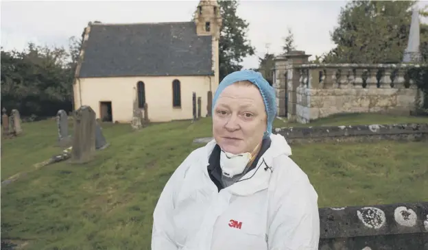  ??  ?? 0 Sue Black has been examining bones from the crypt at Wardlaw Mausoleum to see if they were the remains of Simon ‘The Old Fox’ Fraser