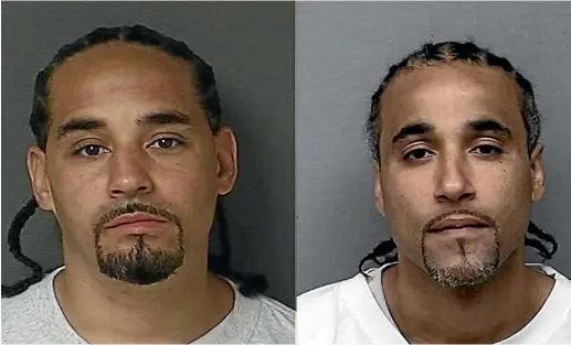  ?? KANSAS DEPARTMENT OF CORRECTION­S ?? Ricky Amos, left, committed the crime but Richard Jones, right, did the time.