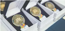  ??  ?? Special Canada 150 awards presented to 150 nominees in Kitchener-Conestoga.