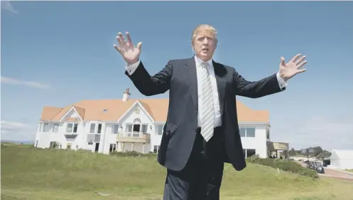  ?? PICTURE: JOHN DEVLIN ?? 0 Donald Trump claims Trump Turnberry , which makes losses of £ 17.6m, is worth more than £ 37m