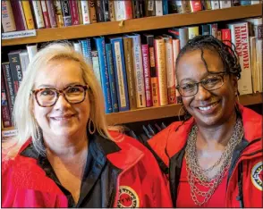  ?? (Arkansas Democrat-Gazette/Cary Jenkins) ?? Stephanie Streett (left) and Dr. Creshelle Nash co-chair City Year Little Rock’s new Women’s Leadership Council.