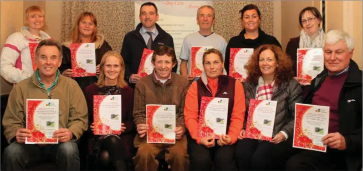  ??  ?? (Back, from left) Maria kenny, Maria McGee, Shay Cullen, Terry Kavanagh, Leanne McDonnell, Sinead Jackson, (front) Sean Pierce, Sinead Tarmey, Bill Porter, Wendy Seymour, Carol Sillary and Geoff Seymour at the launch of the moonlight walk, a joint...