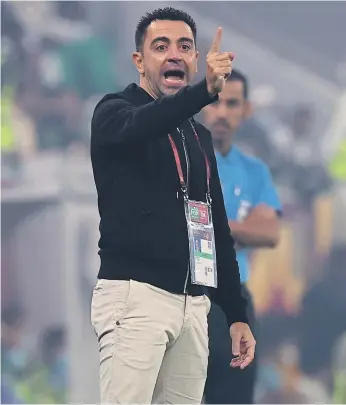  ?? AFP ?? Celebrated midfielder Xavi is a strong contender to take over as Barcelona manager