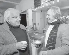  ??  ?? Actor Wes Tritter, left, and Canadian theatre director Don Shipley