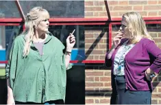  ??  ?? Well-meaning: Sarah Lancashire (left) as social worker Miriam in the Channel 4 drama