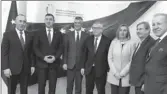  ??  ?? Haradinaj, Veseli, Thaçi, Juncker, Mogherini, Hahn dhe Pacolli dje në Kosovë