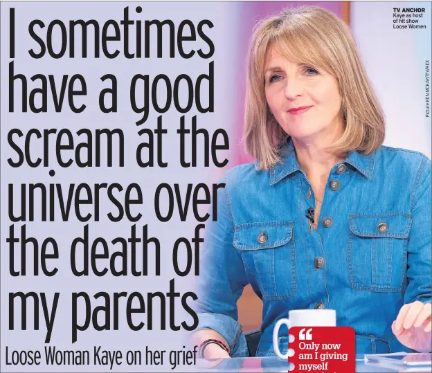 ??  ?? TV ANCHOR Kaye as host of hit show Loose Women
