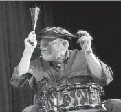  ?? TERESA PRINCE AP ?? Jerry J.I. Allison performs in Clear Lake, Iowa, on Jan. 30, 2009, to honor the 50-year anniversar­y of a crash that claimed the lives of rock ‘n’ roll legends Buddy Holly, J.P. ‘The Big Bopper’ Richardson and Ritchie Valens, in February 1959.