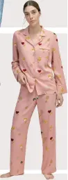  ??  ?? 6. Is it even Christmas if you don’t get a pair of luxe-looking pyjamas for lazing around the house in? Top, €21, bottoms, €21, both Warehouse