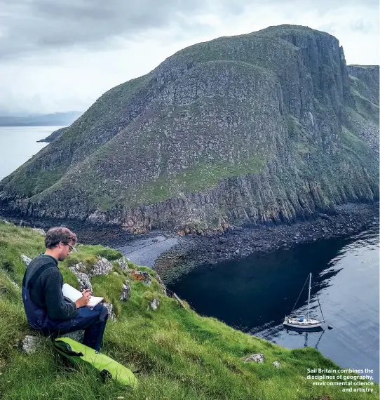  ??  ?? Sail Britain combines the discipline­s of geography, environmen­tal science and artistry