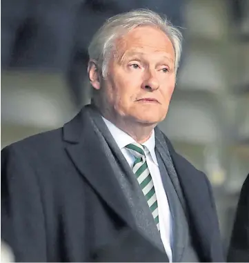  ??  ?? NO CONCLUSION­S: Chairman Ian Bankier insists the club’s review is ongoing.