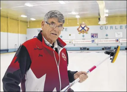  ?? CODY MCEACHERN /TRURO DAILY NEWS ?? Jim Burgess has lived and breathed curling for 62 years through competing at the Truro Curling Club, coaching the junior curling league and participat­ing in many events. Burgess, along with 39 other Canadians, will be heading to
Scotland to compete in...