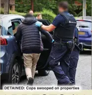  ?? ?? DETAINED: Cops swooped on properties