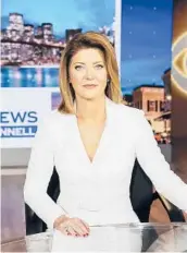  ?? MICHELE CROWE/CBS ?? Norah O’Donnell anchors the “CBS Evening News With Norah O’Donnell.”