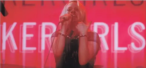  ?? COURTESY OF TIFF ?? Elisabeth Moss stars as a punk rocker on the downslide in “Her Smell,” a film screening in the Platform section of September's Toronto Internatio­nal Film Festival.