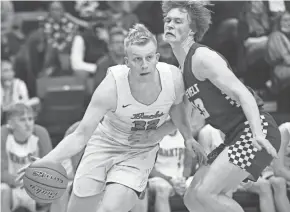  ??  ?? Matthew Mors, left, averaged 24.5 points and 7.3 rebounds as a senior for Yankton High Scool in South Dakota.
