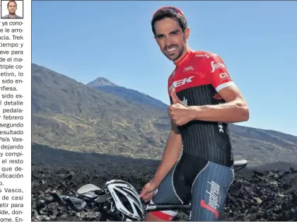  ??  ?? PREPARACIÓ­N. Alberto Contador eligió el Teide para concentrar­se en altura antes del Tour.